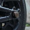 HP-A006 Motorcycle Modified Rear Axle Nut Covers Caps for Harley Sportster S(Black)
