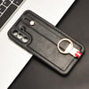 For Samsung Galaxy A36 5G Wristband Leather Back Phone Case(Black)