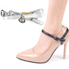 1 Pair High Heels Prevent Heel Drop Shoe Strap(Silver)
