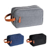 Men Double-layer Travel Toiletry Bag Travel Accessories Portable Moisture-proof Bag(Grey)