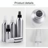 Refillable Glass Fine Mist Atomizers Aluminum Bottle, 50ml(White)