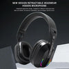 Bluetooth 5.4 Head-mounted RGB Wireless Bluetooth Gaming Headset With Transmitter(Black)