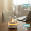 UFO Water Drop Aromatherapy Humidifier Desktop Remote Control Diffuser, Plug: AU Plug(Black)