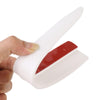 1 Pair Car Carbon Fiber Silicone Bumper Strip, Style: Long (White)