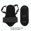 SULAITE Ski Thickening Outdoor Sports Spine Protection Detachable Fits The Human Body Thickening Protective Gear, Specification: M(Black)