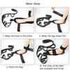 Yoga Stretch Trainer Rehabilitation Correction Belt Foot Drop Stretcher(Black One Size)