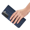 For Samsung Galaxy S21+ 5G DUX DUCIS Skin Pro Series Horizontal Flip PU + TPU Leather Case with Holder & Card Slots(Blue)