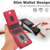 For Samsung Galaxy Z Fold5 AwQuer RFID Vertical Flip Card Bag Holder Leather Phone Case(Red)