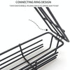 2 PCS Hot Dog Barbecue Cage Sausage Barbecue Clip Barbecue Clip Mesh Wooden Handle Barbecue Mesh Rack, Color:Wood color