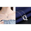 Women Fashion S925 Sterling Silver English Alphabet Pendant Necklace, Style:Q