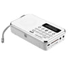 L-938  MP3 Audio Player FM Radio Support  SD MMC Card AUX-IN Earphone-out(White)