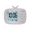 G179 Retro TV Alarm Clock Student Dormitory Bed Electronic Clock(Pink English Version)