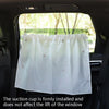 Car Embroidery Curtain Sunshade Cartoon Cotton Suction Cup Curtain Car Sunscreen Insulation Covering Curtain(Bear)