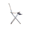 ShineTrip Outdoor Backrest Folding Stool Aluminum Alloy Folding Backrest Maza(Khaki)