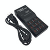 W-858 12A 12 Ports USB Fast Charging Dock Desktop Smart Charger AC100-240V, US Plug (Black)
