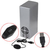 3.5W USB PC Mini Fridge Beverage Drink Cooler / Warmer, Size: 24.5 x 10.8 x 8.3cm(Silver)