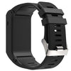 Silicone Sport Watch Band for Garmin Vivoactive HR(Black)