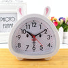 Creative Rabbit Shape Student Child Bedside Alarm Clock(White)