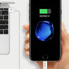 PISEN 1m 2.4A USB to 8 Pin Anti Breaking Fast Charging Cable