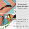 Y9574 Canvas Crossbody Single Shoulder Backpack Light Sports Chest Bag Black+Lanyard