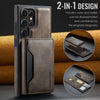 For Samsung Galaxy S23 Ultra 5G DG.MING MAGKING-K2 Series MagSafe RFID Card Bag Detachable Phone Case(Coffee)