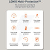 LDNIO Q229 QC3.0 / PD20W USB + Type-C Fast Charger with 1m Type-C to 8 Pin Cable, Plug Type:UK Plug(White)