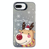 For iPhone 7 Plus / 8 Plus Christmas Series PC Full Coverage Pattern Phone Case(CK055 Black)