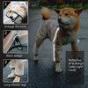 Dog Raincoat Four Foot Waterproof Transparent Reflective Poncho, Size: M(Matte White)