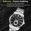 HELEI H9009B-G Night Light Waterproof Men Quartz Watch(Rose Gold White)