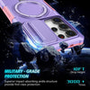 For Samsung Galaxy S25 Ultra 5G Sliding Camshield MagSafe Holder TPU Hybrid PC Phone Case(Pink Purple)