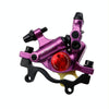 ZOOM HB100 Mountain Bike Hydraulic Brake Caliper Folding Bike Cable Pull Hydraulic Disc Brake Caliper, Style:Rear(Purple)