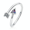 S925 Sterling Silver Arrow Of Love Women Open Ring