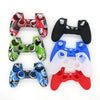 Non-slip Silicone Protective Case for Sony PS4(Black+green)