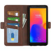 For Alcatel 1B 2022 Dual-side Magnetic Buckle Horizontal Flip Leather Phone Case(Brown)