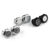 Aluminum Alloy Plating Motorcycle Handlebar Clock(Black Shell Black Background)