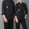 Men and Women Hotel Canteen Cake Baker Kitchen Long Sleeve Work Clothes, Size:XL(White)