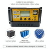 10A 12V/24V Simple Solar Controller Light Time Control Solar Panel Regulator Controller With USB