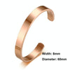 8mm Width Women Men Stainless Steel Surface Bracelet Bangle(Gold)