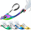 PROBEROS DW570 Fishing Lures Spinning Sequins Long Casting Tremor Swimming VIB Micro Tremor Zinc Alloy Bait(Golden) Weight: 13g