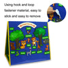 Storytelling Forest Animal Felt Sheet Early Education Enlightenment Awareness Teaching Kids(Blue)