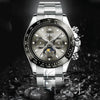 OLEVS 6654 Multifunction Dial Mechanical Movement Men Watch(Black)