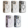 For iPhone 12 Frosted Translucent Side Ice Fog Cooling MagSafe Phone Case(Light Purple)