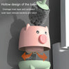 Cute Cartoon Toilet Brush Bathroom Cornerless Wall Mounted With Base Cleaning Brush(Pink Green)