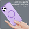 For iPhone 11 Pro Max MagSafe Frosted Translucent TPU + PC Full Coverage Phone Case(Dark Purple)