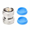 7/16 DIN Male to Male Adapter, 0-7GHz, 50 Ohm, Nickel-Plated Brass