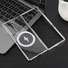 For Samsung Galaxy Z Fold6 6D Glossy Electroplated PC MagSafe Phone Case(Galaxy Silver)