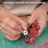 MYTEC 6 In 1 Carpenter Seal Carving Tools Alloy Bit Plastic Handle Carving Knife