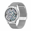 AK53 IP67 BT5.2 1.32inch Smart Watch Support Voice Call / Health Monitoring, Style:Steel Mesh Strap(Silver)