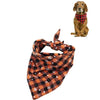 Large Orange Christmas Dog Towel | Absorbent Cotton Bandana