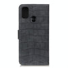 For Alcatel 3X 2020 Magnetic Crocodile Texture Horizontal Flip Leather Case with Holder & Card Slots & Wallet(Black)